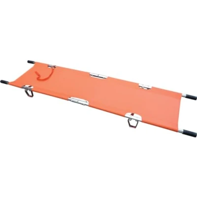 Image of Safety First Aid Group Lightweight Alloy Folding Stretcher &amp; Carry Bag, Orange