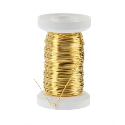 Image of Glorex Brass Wire 0.3 mm, 40 m, brown 9 x 8.5 3 cm