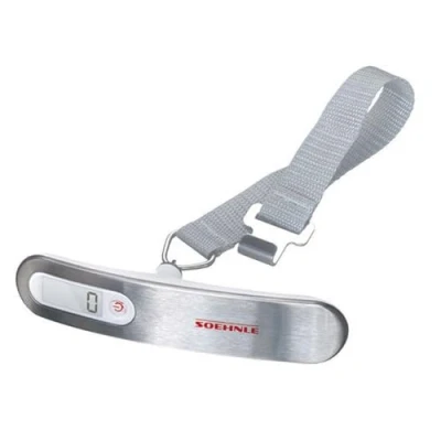 Image of Soehnle Luggage Scale for Weighing on the Go, Suitcase Scales with High Load Capacity to 50 kg, Mobile Sturdy Strap and Metal Hook, Deluxe Style Weigher