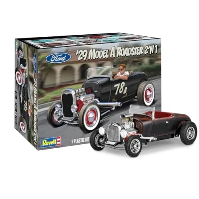 Image of Revell Monogram 14463 1929 Ford Model A Roadster 1:25 Scale Unbuilt/Unpainted Plastic Kit