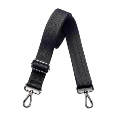 Image of Kolti Purse Strap Replacement Crossbody Handbag Stripe Wide Adjustable, Gun Metal Buckle 23