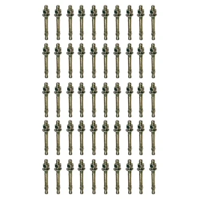 Image of M10 x 75mm Through Bolt Wall Anchor Bolts 50 Pack