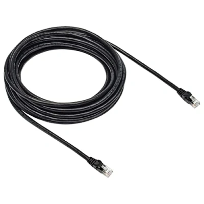 Image of Amazon Basics Cat 6 Gigabit Ethernet Cable 7.6m, Snagless RJ45 Connectors, High Speed Internet Patch Cord, Black