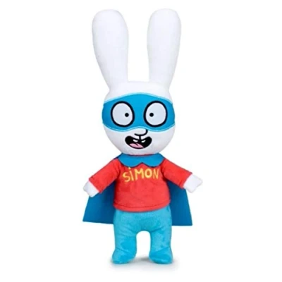 Image of Simon Clasico Plush Rabbit, Super Soft Quality (29 cm, Superhero)