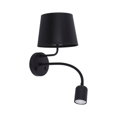 Image of Maja Reading Wall Light Black E27, GU10