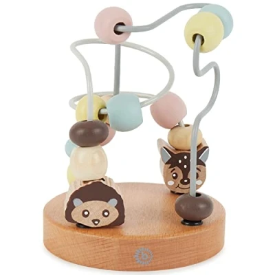 Image of Bieco bead maze for 1 year old mazes table toy wooden woodlets baby babies beads