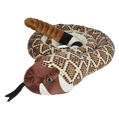 Image of Wild Republic Snakes, Super Jumbo Western Diamondback Snake Plush, Giant Stuffed Animal, Plush Toy, Gifts for Kids, 113 Inches