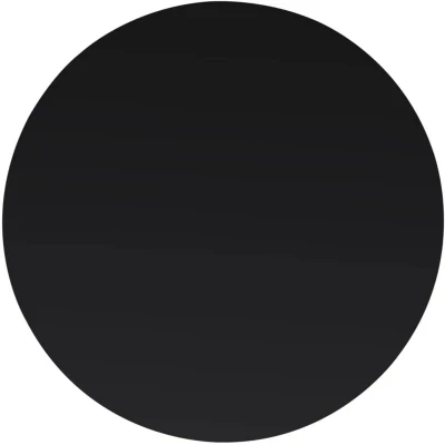 Image of vidaXL Table Top Round Tempered Glass Cover Versatile 600mm Diameter, Easy to Clean, Durable Material Ideal for Dining Table, Coffee and Garden Black