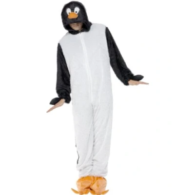 Image of Smiffys Penguin Costume includes Jumpsuit with Hood (L)