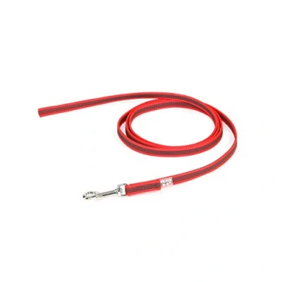 Image of Color &amp; Gray Super Grip Leash without Handle, 14 mm x 2 m, Red