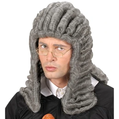 Image of Judge Grey Wig for Fancy Dress Costumes &amp; Outfits Accessory