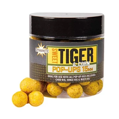 Image of Dynamite Baits Sweet Tiger &amp; Corn Pop ups (15mm)