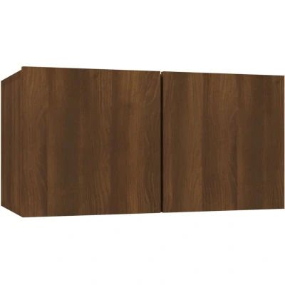 Image of vidaXL Hanging TV Cabinet Brown Oak 60x30x30 cm Engineered Wood