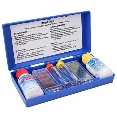 Image of 2 Way Pool Water Quality Testing Kit, Standard Dual Test Kit Chlorine &amp; PH with Carry Case for Swimming Pool, Drinking and Spa.