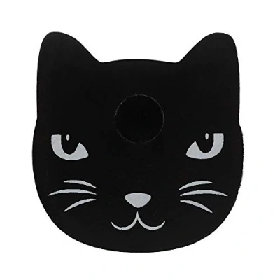 Image of Cat Design Black Mini Spell Candle Holder