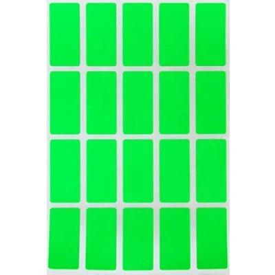 Image of Royal Green Rectangle Folder File Labels 4cm x 1.9cm Neon Color Coding Stickers (40mm 19mm) 300 Pack