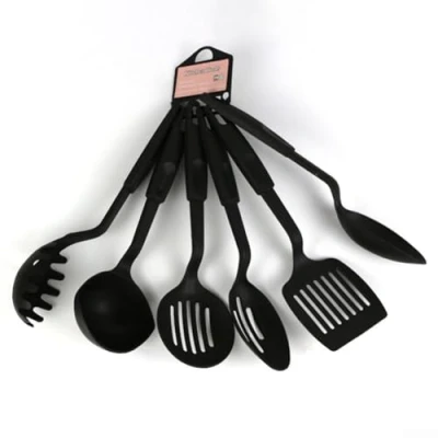 Image of Nylon Spoons Set Kitchen Utensils for Baking, Cooking, Convenient 6 Piece Set, Frying and Non Tools