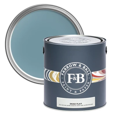 Image of FARROW &amp; BALL NEW DEAD FLAT 86 STONE BLUE 2.5L