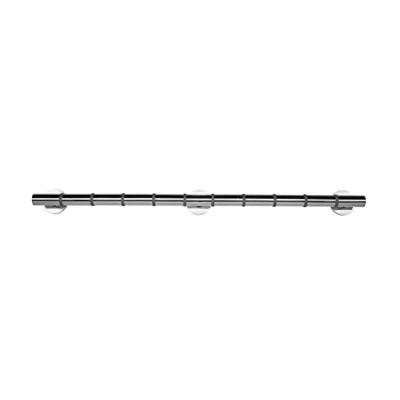 Image of Croydex AP530841 Grab n Grip Contemporary Design Heavy Duty Steel Core Soft Ribbed Straight Bar, 890mm, Chrome