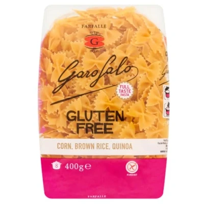 Image of Garofalo Gluten Free Farfalle Italian Dried Pasta, 400g Suitable for Coeliac and Vegan diets (Pack of 1)