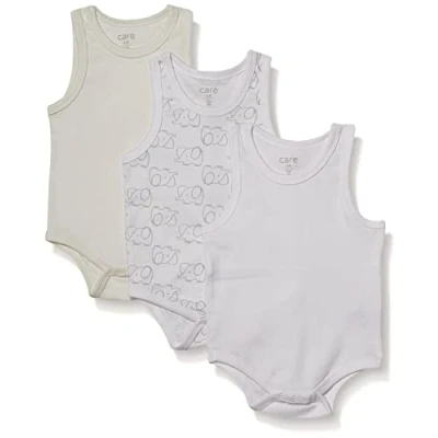 Image of Care Body Baby Ärmellos, 3er Pack Offwhite (200), 80