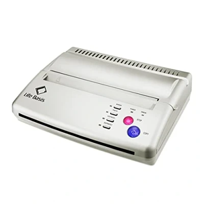 Image of Transfer Stencil Machine, LifeBasis Thermal Printer Copier Machine with 10pcs Paper (Silver)