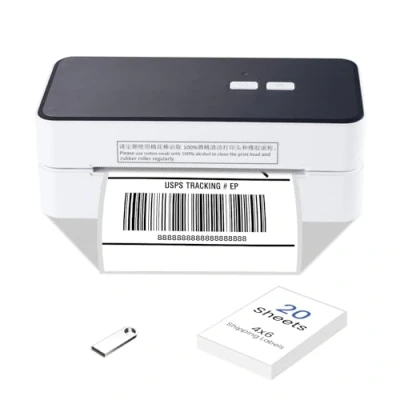 Image of vretti Thermal Label Printer USB,Shipping 4x6 Machine for Shipping Packages,Thermal Compatible with Windows,Mac OS Systems