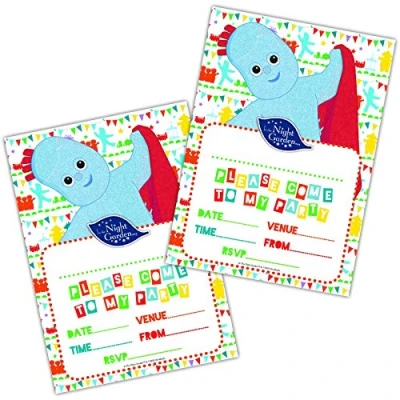 Image of In The Night Garden Party Invitations With Envelopes Pack of 20