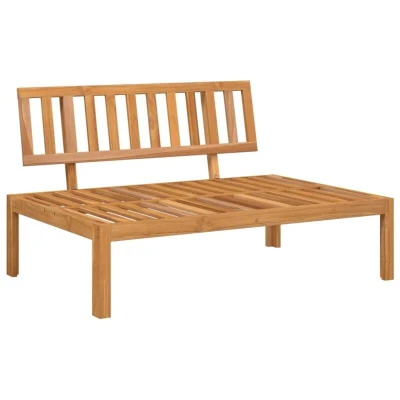 Image of vidaXL Garden Pallet Middle Sofa Solid Wood Acacia