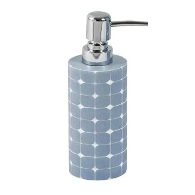 Image of Showerdrape Mosaica Sky Blue Liquid Soap Dispenser