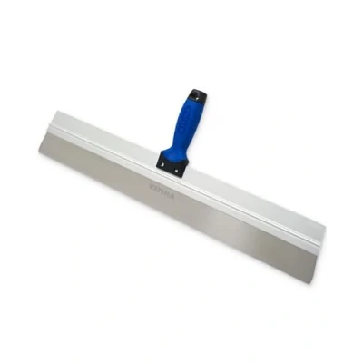 Image of REFINA Skimming Spatula for Plasters, Renders, &amp; Compounds 27.5&quot; (700mm) Plastering w/ 0.5mm Stainless Steel Blade Ergonomic ‘T’ Handle Levelling Tools