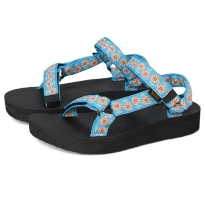 Image of Teva Women&#039;s Midform Universal Sandal, Bloom Cendre Blue, 3 UK