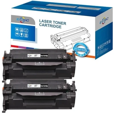 Image of ECSC 057 Toner Cartridge For Printer, Compatible With Canon i SENSYS LBP223dw LBP226dw LBP228x LBP233DW LBP236DW MF443dw MF445dw MF446x MF449x (Black, 2 Pack)
