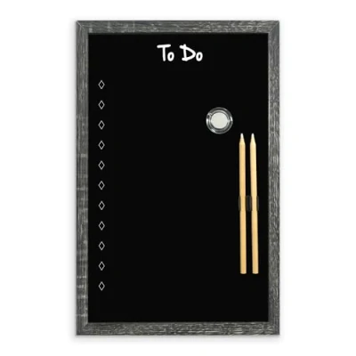 Image of Cathedral Products Charcoal Frame Magnetic &quot;to Do&quot; Chalk Board Premium Task Organiser Includes Pencils &amp; Magnet