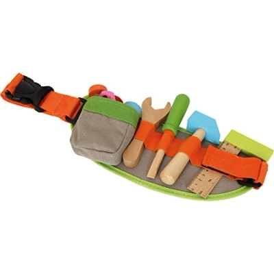 Image of small foot 4745 kids tool belt fully adjustable incl. colourful wooden toys and accessories, from 3 years old