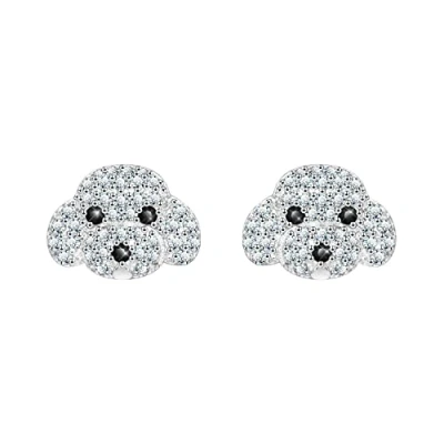 Image of KristLand Animal Stud Earrings Silver Hypoallergenic 925 Sterling Gold Plated with Cubic Zirconia Birthday Mothers Day Gift for Women Ladies Girls