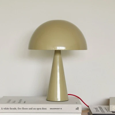 Image of Hübsch Mush Mini table lamp, sand coloured, iron, E14