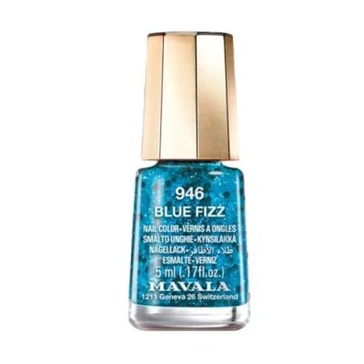 Image of Mavala Fizzy Holiday 2023 Breathable Mini Nail Polish Blue Fizz 5ml (946)