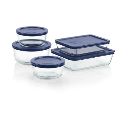 Image of Pyrex 10 Piece Simply Store Food Storage Set, Clear