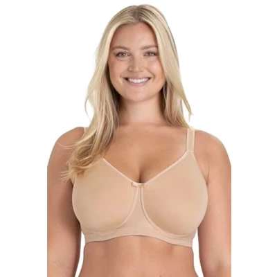 Image of Miss Mary of Sweden Underwired Bra Full Coverage Seamless with Padded Straps and Breathable Fabric Black