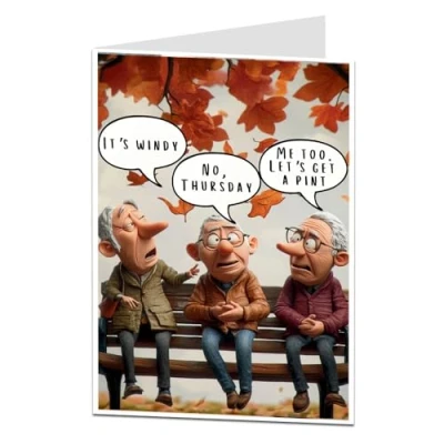 Image of LimaLima Funny Birthday Card For Men Male Adult Dad Brother Best Friend