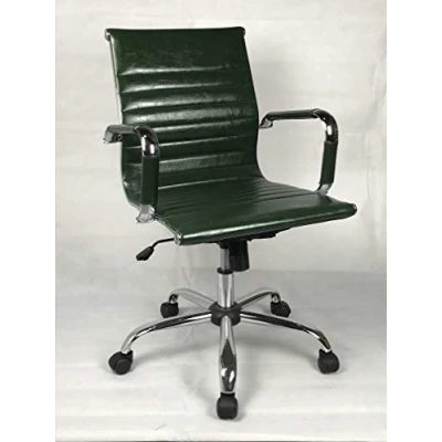Image of Milano Vintage Green Iconic Design Ribbed Director Office Chair