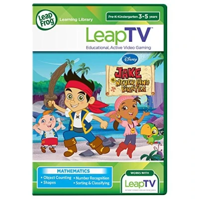 Image of Leapfrog LeapTV Learning Game Disney Jake and The Never Land Pirates Mystery Treasure Map