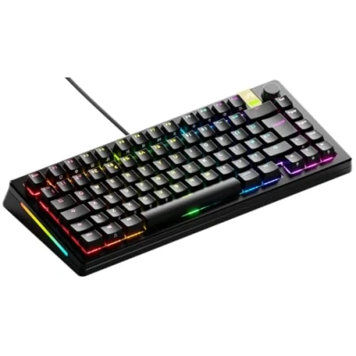Image of Glorious Gaming GMMK 3 PRO HE: Rapid Trigger Keyboard, Hall Effect, Custom Modular Aluminum Body, 8K Polling Rate, Hotswap MX &amp; Magnetic Switches, Gasket System, TKL 75%, UK QWERTY Black