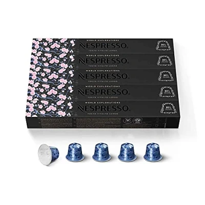 Image of Nespresso Vivalto Lungo Flavour Coffee Capsules Pods Original 5 Sleeves 50