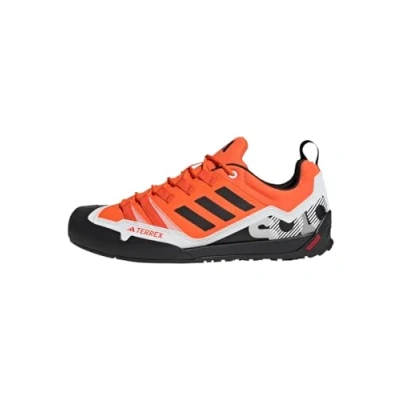 Image of adidas Unisex Terrex Swift Solo 2.0 Hiking Shoes, Orange/Core Black/Crystal White, 4 UK
