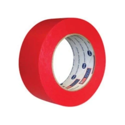 Image of Intertape Colored Paper Masking Tape (PF3): 1 in. x 60 yds. (Red)