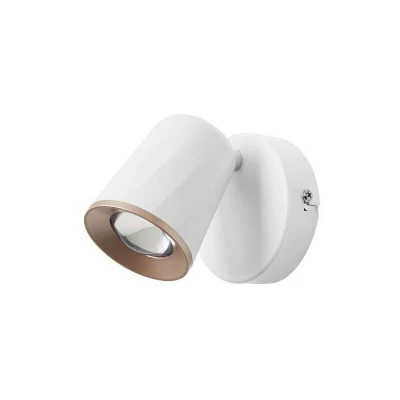 Image of Forlight Lighting Adri LED Single Spot Light White Matt Copper 810lm 3000K