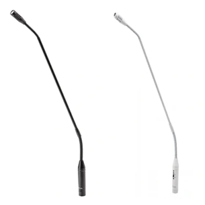 Image of HELVIA Cardioid Condenser Gooseneck Microphone XLR, 55cm, Black/White STILE 550S/WH (White)