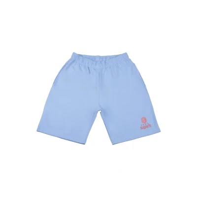 Image of Superb Womens Short liso Be Happy shorts Blue Cotton Size X Large